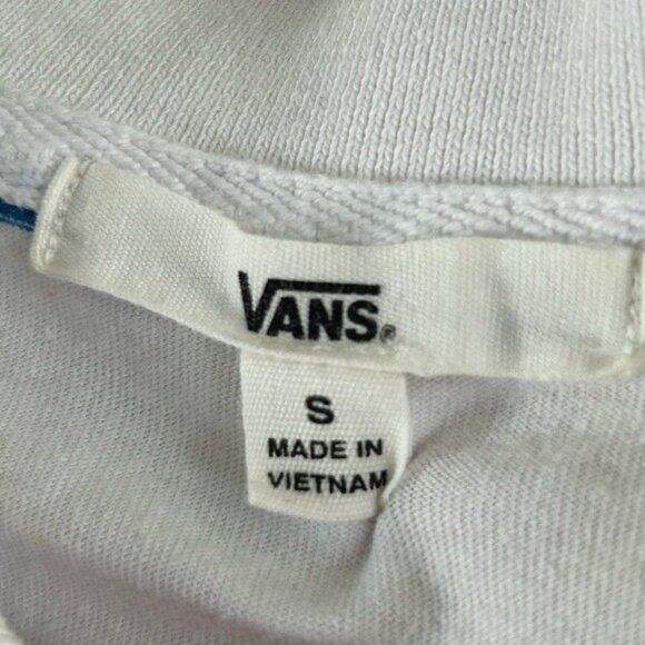 VANS Colorful Striped Cropped Polo Shirt Top Red Yellow Blue Sz Small - Picture 9 of 15